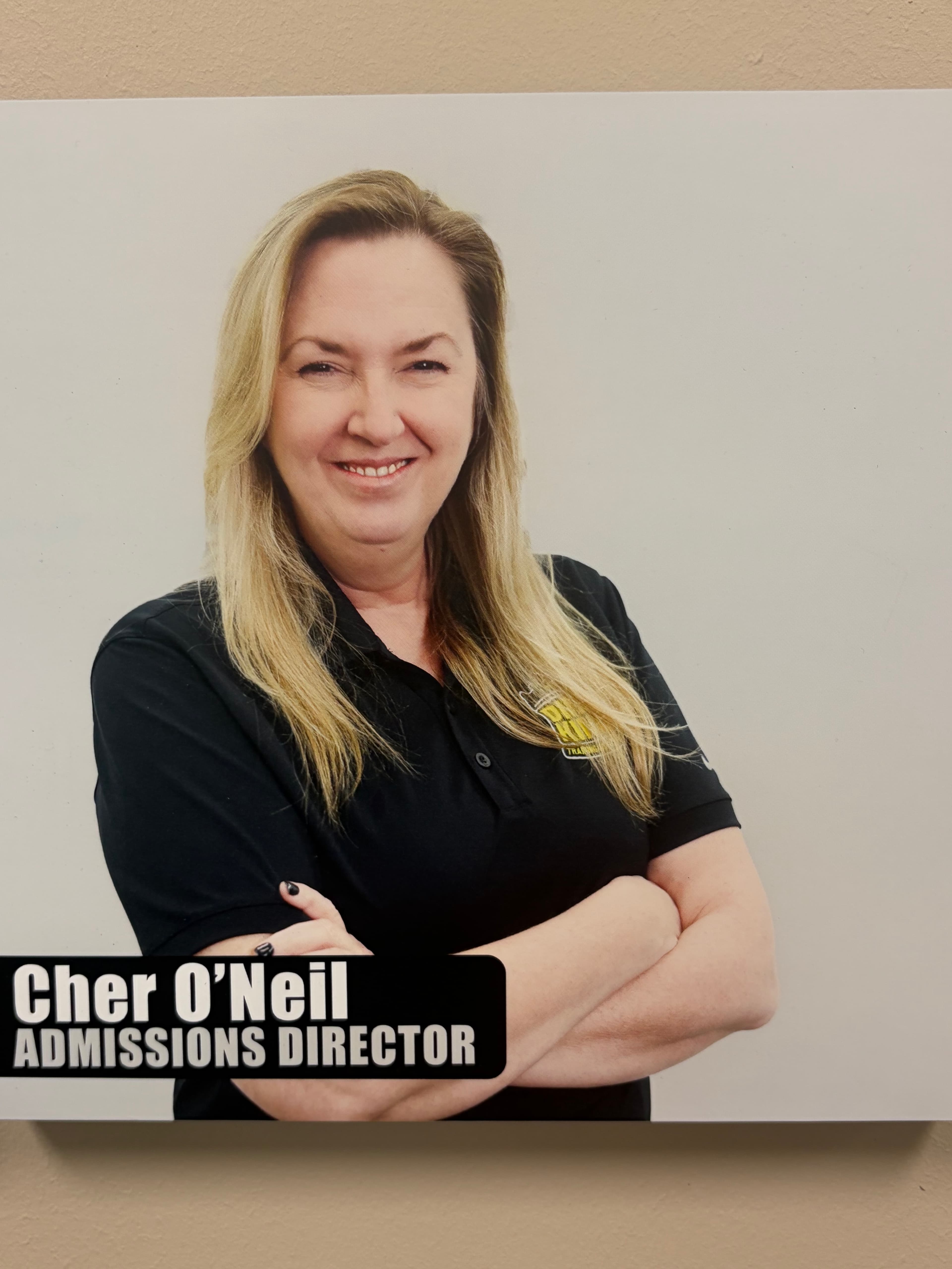 Cher O'Neil, Admissions Director at the training school
